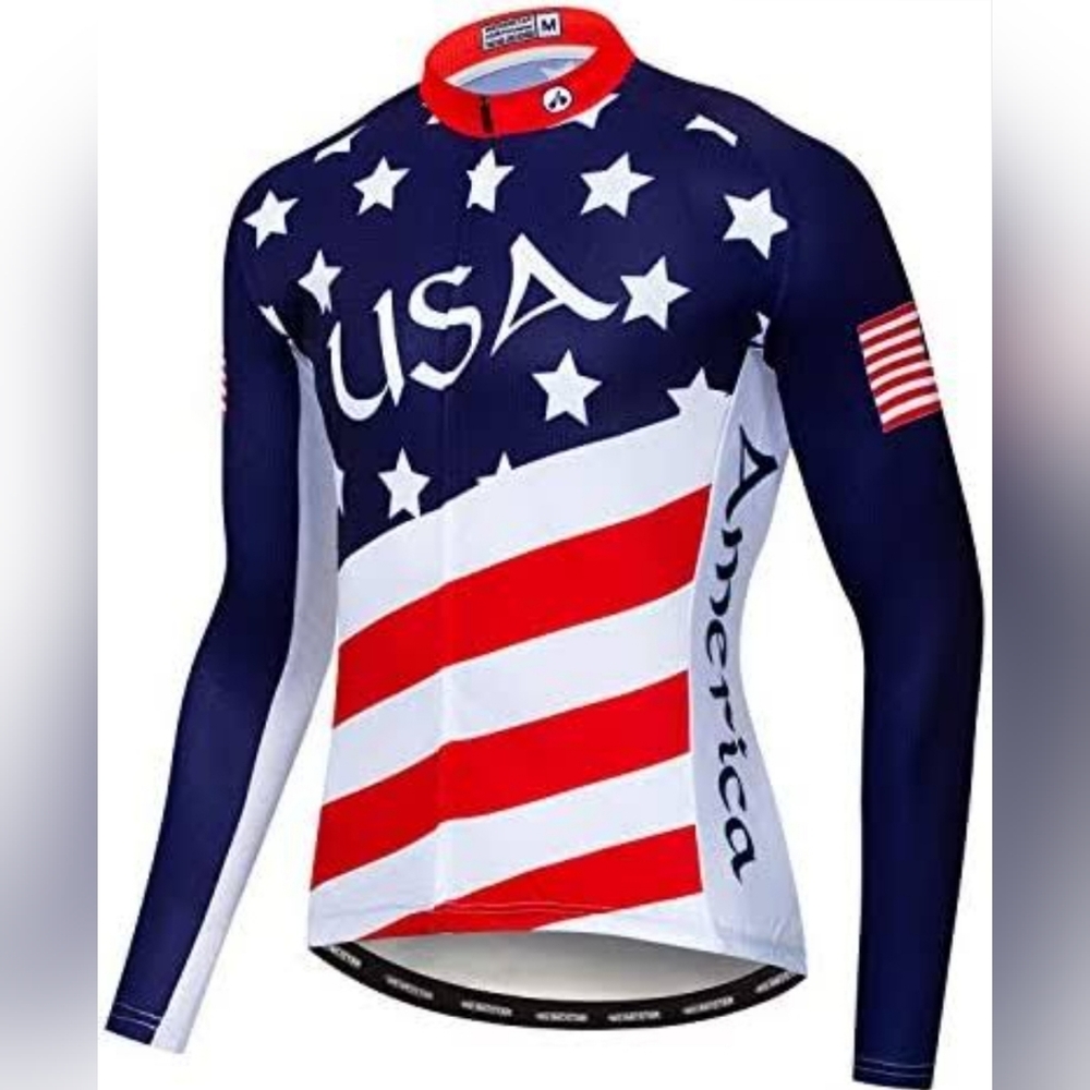 Men's Cycling Jersey Long Sleeve Sports Wear Bicycle Cycle Bike Shirt Top